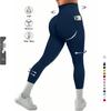 Plus Size High Waist Yoga Pants with Side Pockets - Women's Sports Leggings