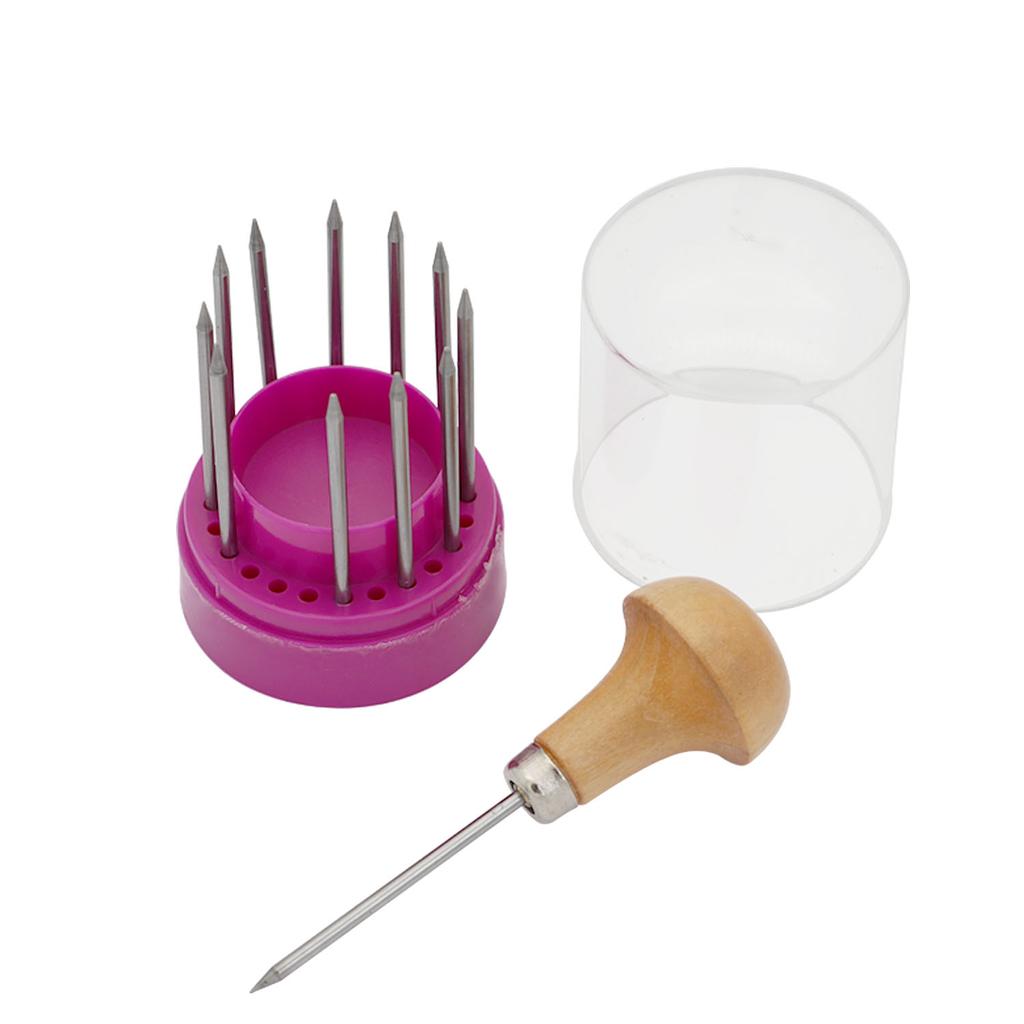 Set of engraving needles, beads, nails, gold and silver jewelry inlaid jewelry, diamond inlay tools