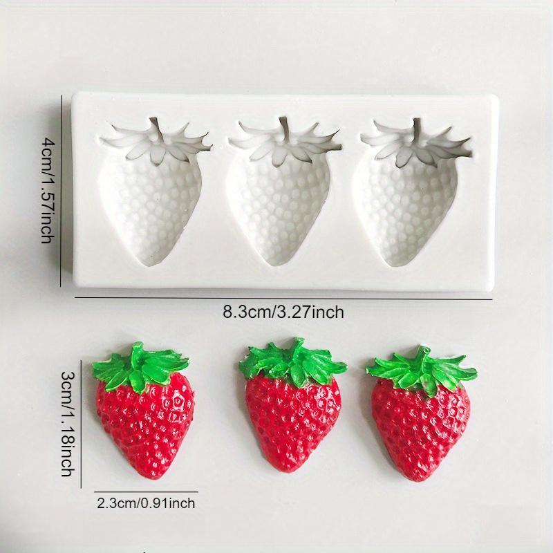 2pcs Pineapple & Strawberry Silicone Molds for Candles, Aromatherapy, Clay & Resin Crafts