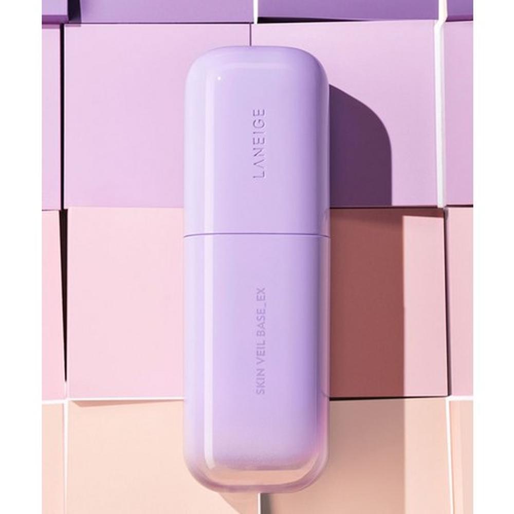 LANEIGE Skin Veil Base EX SPF28 PA++ Tone-Up Makeup Base 30ml, 40 Pure Violet – Tone-Up Primer, Colour Correcting, Korean
