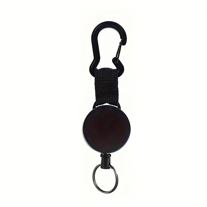 High-Elastic Steel Wire Keyring: Anti-Theft Retractable Clip for Outdoor Use