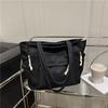 Canvas Bag For Women, Large Capacity, Versatile, Casual Shoulder Bag, Nylon Bag, Class Commuting Tote Bag