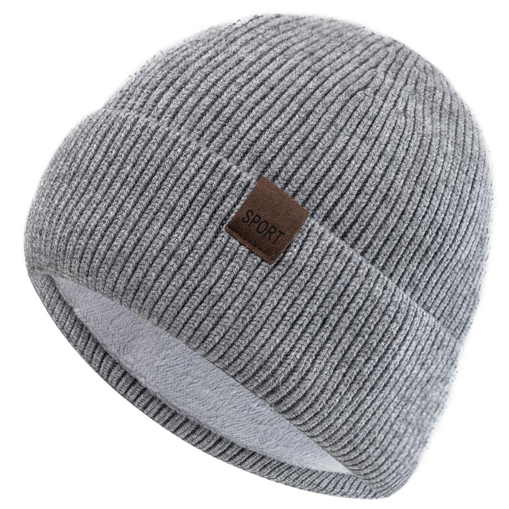 Neue Unisex Wintermütze Plüschfleece Warme Mütze Stilvolle Weiche Umschlagmütze Für Männer Frauen Outdoor Verdicken Ski Sport Strickmütze