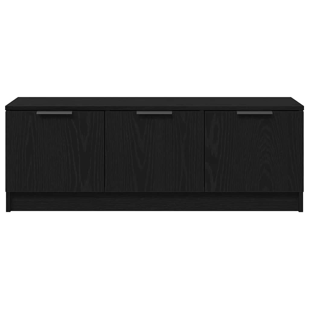 TV Stand in Black Oak Look 102 x 35 x 36.5 cm