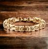 BRACELET Men' Gold Bracelet THICK ROYAL Byzantine Weave