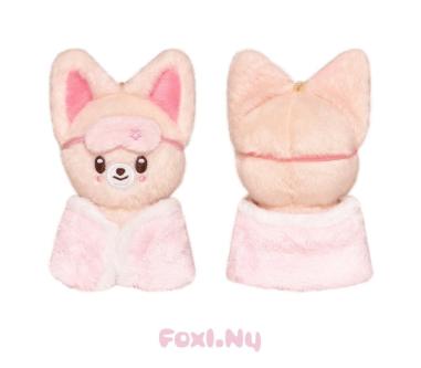 SKZOO  STAY In Our Little House Pajama Plush Doll 10cm Sleep Mask Keychain Kpop Soft Bag Pendant Cute Fans Collection