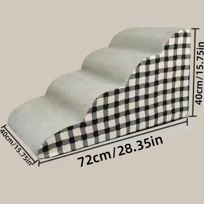 For 1-3 Steps Pet Staircase Dog Slope Ladder Anti-slip Detachable Stable And Non-collapsing Memory Foam Rebound Washable Sofa St