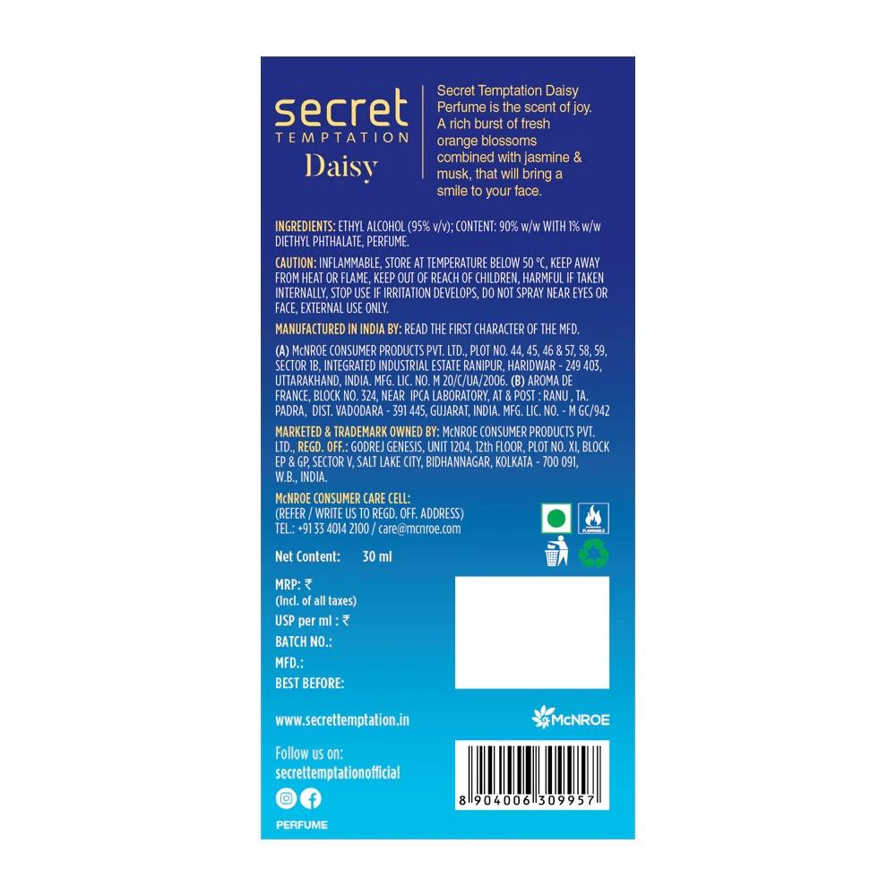 Set of Perfume Water Ruby and Daisy (2 X 30 Ml), Ruby and Daisy Eau De Parfum Set, Secret Temptation