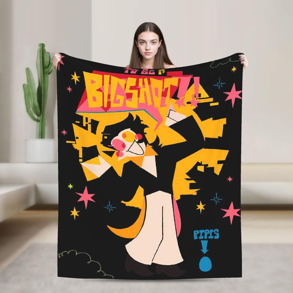 Deltarune Vtipné Tenna Deky Cestovní Letecká Flanelová Přehozová Deku Pro Obývací Pokoj Měkká Vlastní DIY Přehoz na Postel Nápad na Dárek