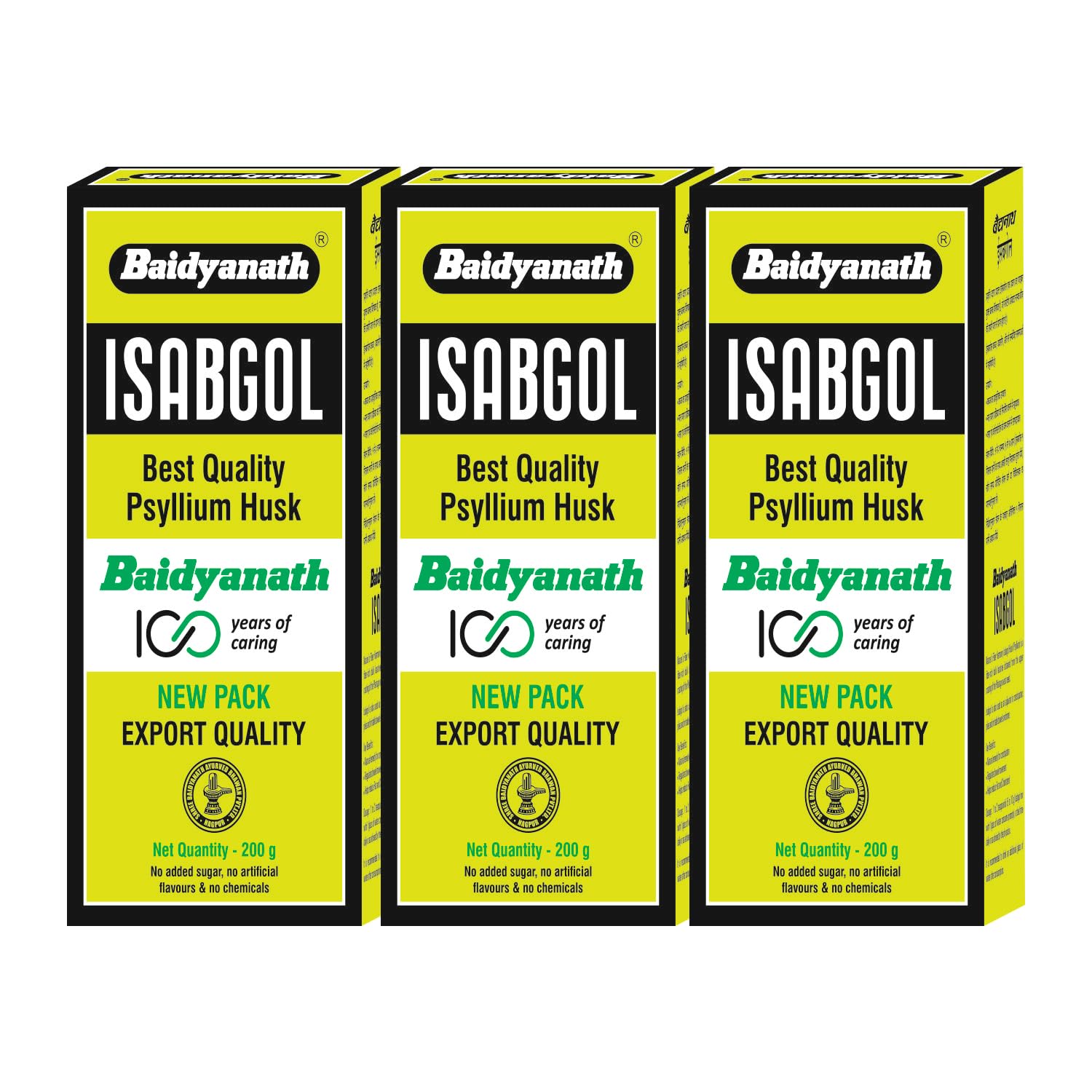 

Baidyanath Isabgol Psyllium Husk Powder 200G Pack Of 3 | Natural Fibre Supplement For Healthy Digestion