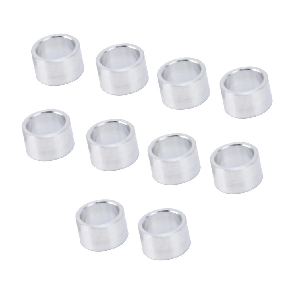 10Pcs Aluminum Alloy Spacer Round Unthreaded Standoff Support Fittings Outer Diameter 10mm6mm