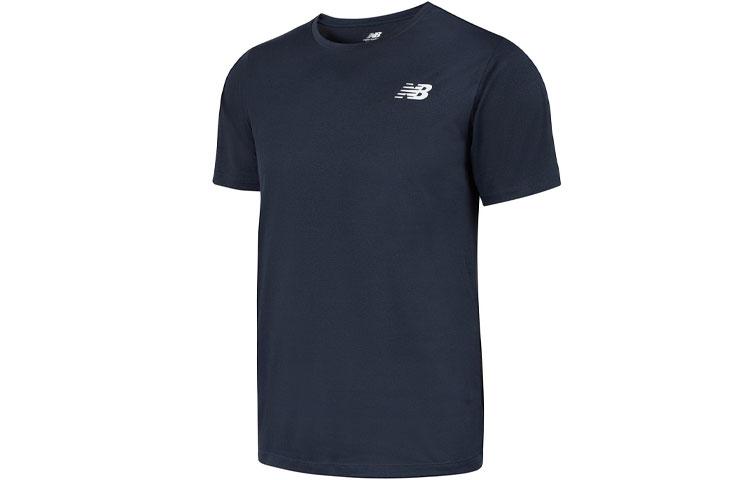 New Balance Running T Shirt Men s Dark Blue AMT01012-ECL S
