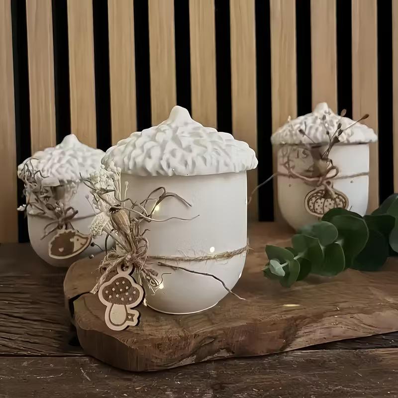Pine Cone Silicone Jar Resin Mold with Lids Epoxy Resin Casting DIY Jewelry Storage Box And Candy Making Top Quality New