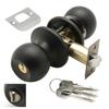 WOLFPACK PROFESSIONAL LINE - Wolfpack Door Knob With Key With Lock Black For Entry