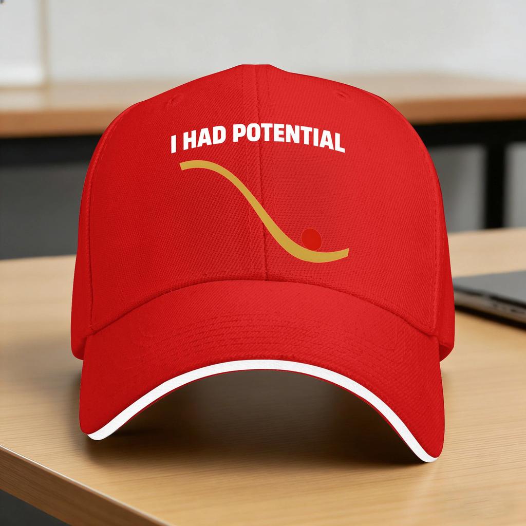 I Had Potential Sun Baseball Cap Summer Couple Women Design Trucker Hat Sunscreen Fashion Outdoor Sport Baseball Caps