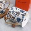 European Bone China Gold Rim Mug Large Capacity Ceramic Water Tea Coffee Cup Breakfast Cup Drinkware Home Bar Supplies
