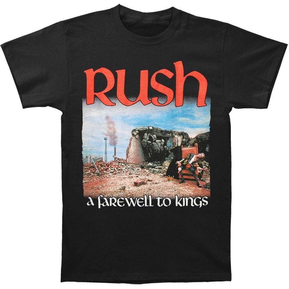 

Rush A Farewell To Kings T-shirrt Black Men M L 234XL A204 L