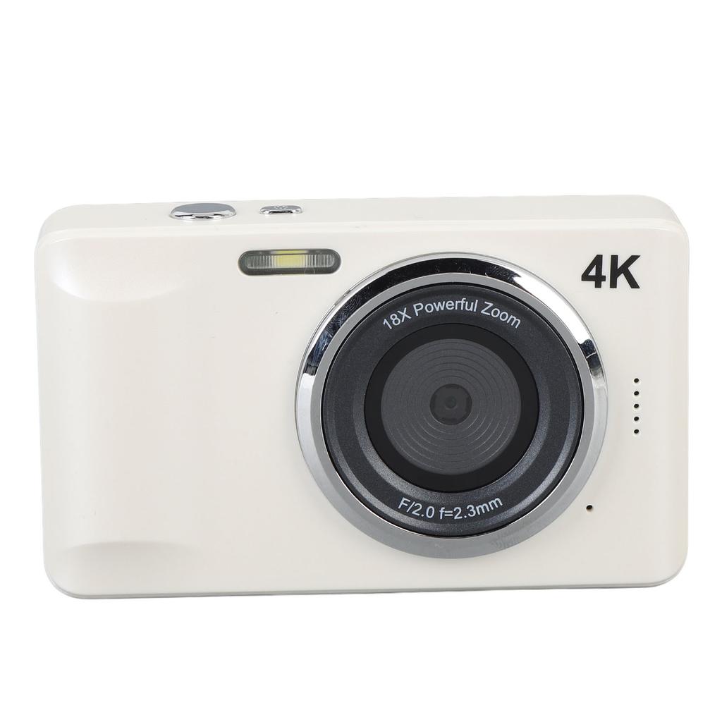 4K 64MP Digital Camera Auto Compact Point and Shoot Camera with 18X Digital Zoom 2.8 Inch Screen Compact Small Camera for Photography