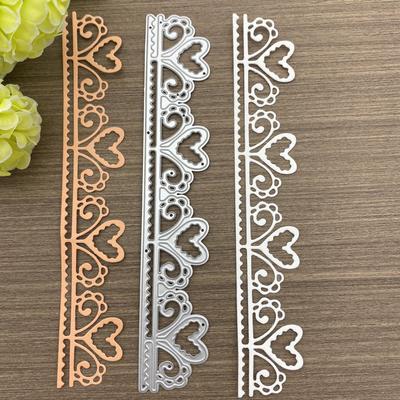 Herz Spitze Metall Stanzschablonen Schablone für DIY Scrapbooking Fotoalbum Prägepapier Karten Basteln Stanzteile