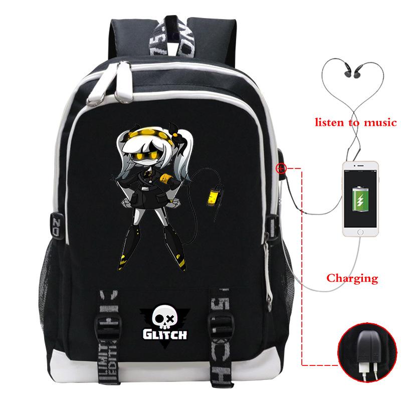 Murder Drones Leisure Travel Backpack Multifunctional USB Student School Bag Large Capacity