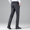 Yalu Men's Business Casual Straight-Leg Fleece-Lined Trousers