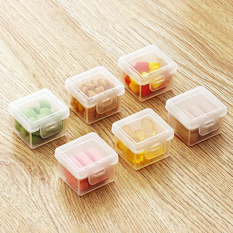 Portable Medicine Storage Box, Plastic Desktop Medicine Storage Box With Lid, Mini Household Medicine Box