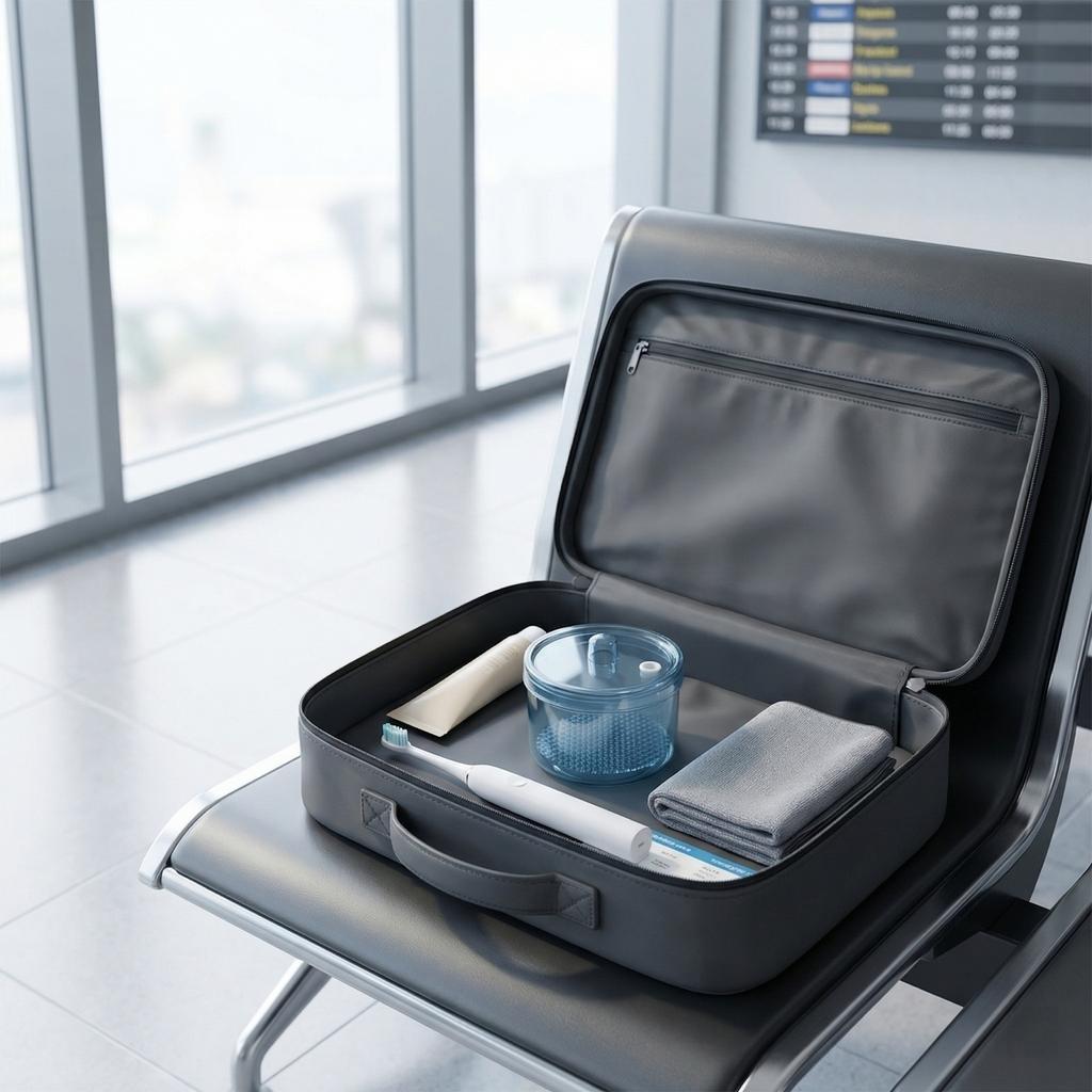 Portable Braces Cleaning Box Denture Cleaner Portable Teeth Box