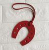 10 Colors PU Leather Hoof Horseshoe Keychain Handbag Holder Charm Bag Purse Accessories for Women And Girls