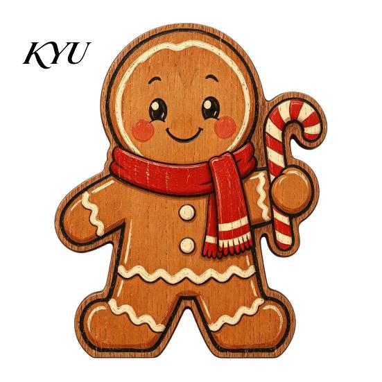 Wooden Table Decor Christmas Decorations, Santa Claus Snowman Reindeer Desktop Ornaments, Indoor Holiday Displays Distressed Tiered Tray for