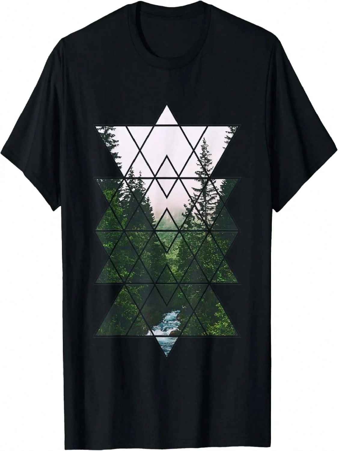 Sacred Geometric Nature Design For Men & Women T-Shirt S разноцветный