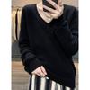 Korean Style V-Neck Wool Sweater: Women's Loose-Fit Autumn/Winter Cashmere Pullover