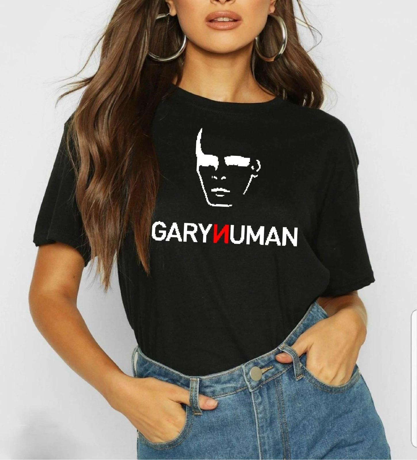 Gary Numan TUBEWAY ARMY Black Ladies T-Shirt New Wave Synth Pop M