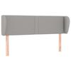 VidaXL Headboard with Ears Light Grey 147x23x78-88 Cm Fabric3117002