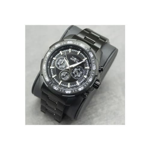 Invicta Men's 'Speedway' Quartz Stainless Steel Casual Watch, Color: Black (Model: 22785)