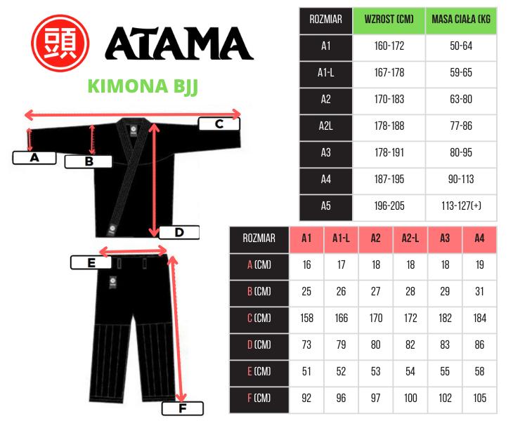 Atama Gi / Kimono BJJ Uomo Infinity Colab Blu A2