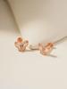 Minimal Piercing 14K Internal Crystal 3D Butterfly Labret Piercing