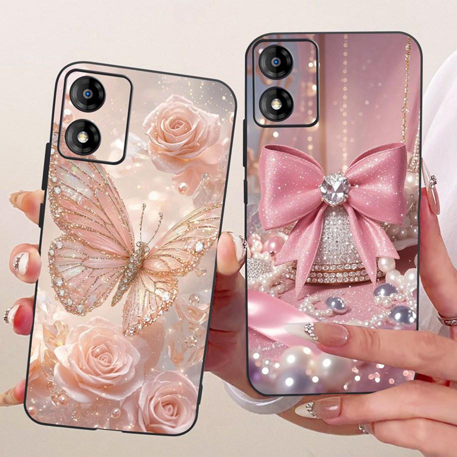 For Motorola Moto E13 E14 Case Popular Flower Back Cover Soft Silicone Phone Case For MotoE13 MotoE14 E 13 E 14 Shockproof Funda
