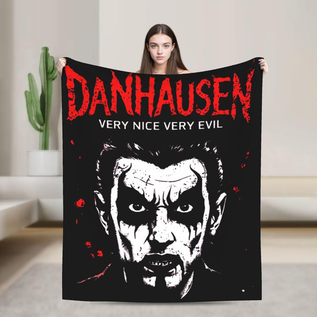Danhausen Very Nice Very Evil Blankets Fleece Winter Multi-function Soft Throw Blanket for Bed Travel Rug Piece