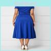 Elegant Plus Size Summer Vogue Sexy Asymmetric Hem V Neck Mini Dress For Parties