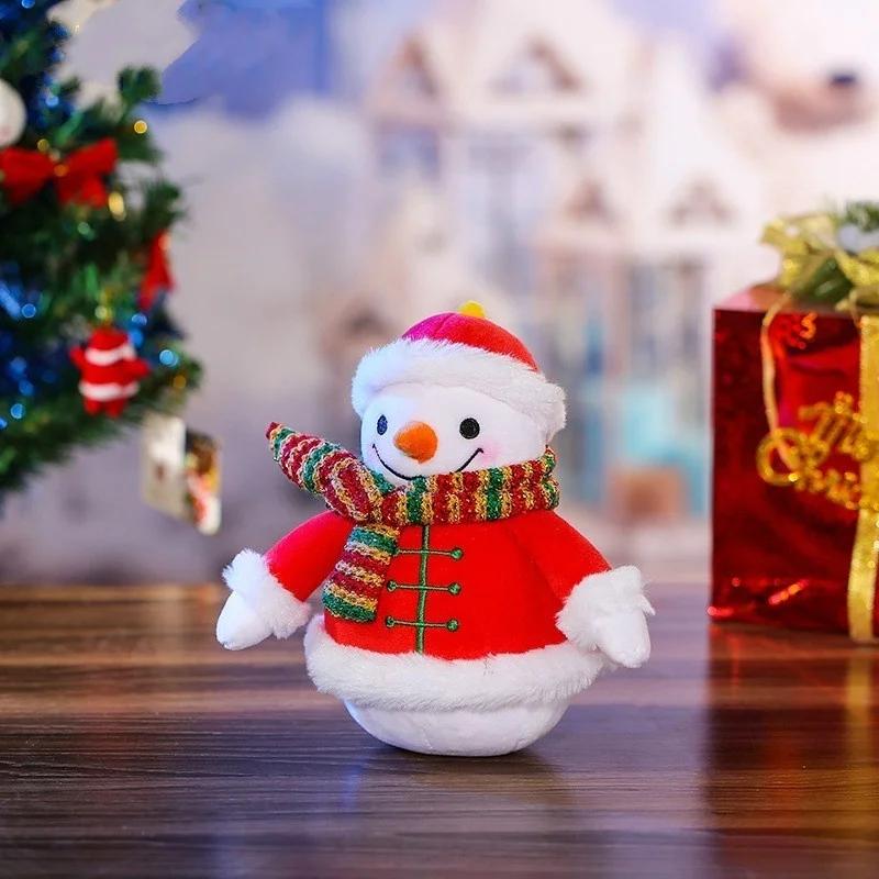 17/21/31cm Christmas Snowman Doll Christmas Supplies Snowman Decoration Doll Children Holiday Gift