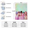 K-POP Huntrix & Saja Boys Flannel Blanket Hot Anime Throw Blanket for Home Living Room Travel Camping Office Napping Fan Gift