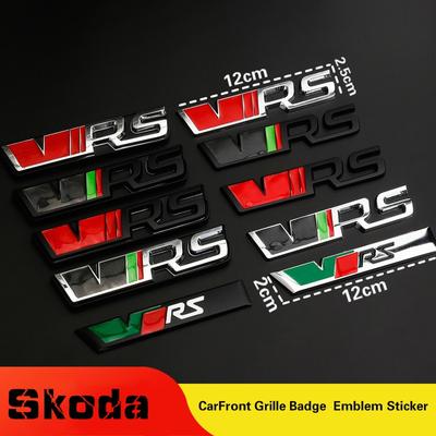 Auto 3D Metal VRS Odznak přední masky Znak auta Odznak Samolepka Samolepky pro Sko/da Rapid Yeti Octavia Fabia Logo