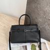 First-Layer Cowhide Shoulder Women'S Bag, Large-Capacity Messenger Tote Bag, Women'S Mommy Bag, Commuting Fashion And Simple Shopping