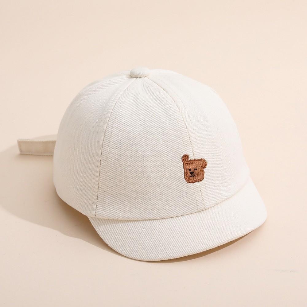 Casual Baby Baseball Hat Cartoon Bear Embroidery Sunshade Hat Fashion Duck Tongue Hat  Baby