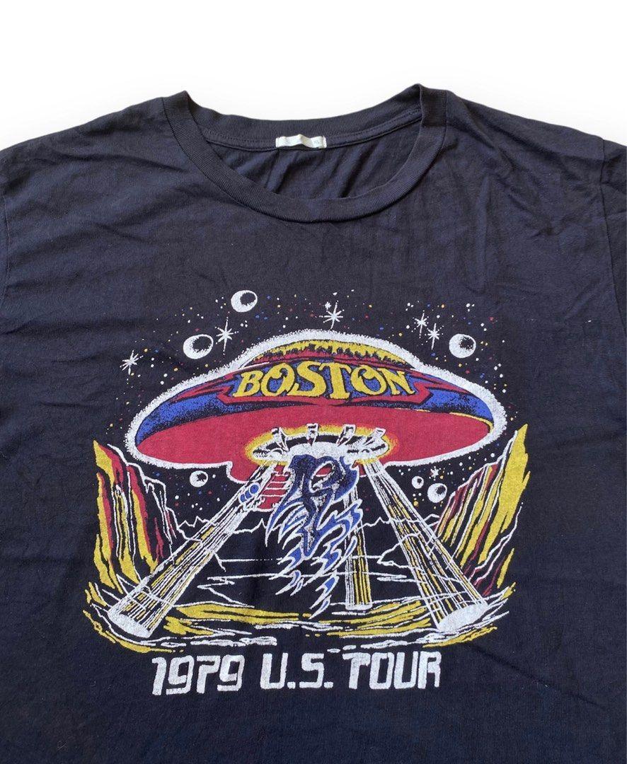 Boston Band US Tour Black Short Sleeve Cotton T-shirt Unisex S5XL VN3050 L