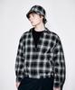 Koldeubeullaengkis Oversized Six-Panel Cotton Bucket Hat Black Check