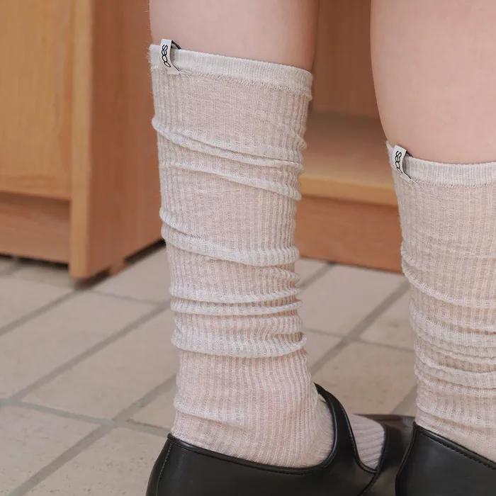 Sheer Rib Knee Socks