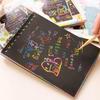 DIY Sketchbook Scratch Stickers Notepad Figure Painters Children Gift Toys Creative Imagination Office