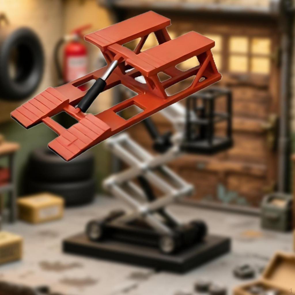 Car Lift Garage Lifter 1/64 Scale Classic Diorama Decoration Vehicle Maintenance Authentic for