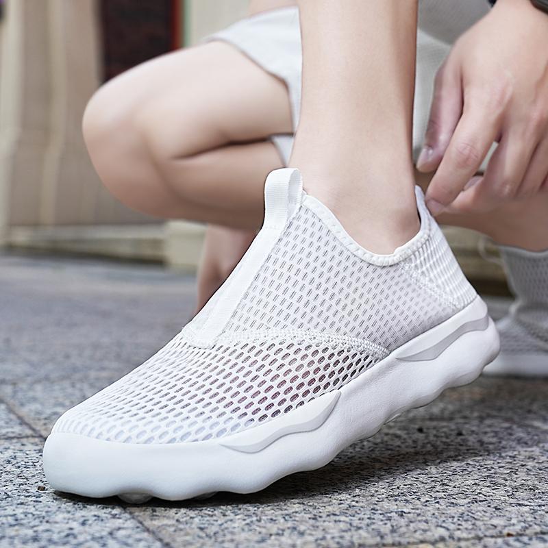 Slip On Summer Sneakers Men And Women Sport Casual Footwear For Unisex Plus Size 36-48 Breathable Mesh Shoes For Men